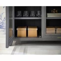 Maison Belfort Vitrine Pin Massif Gri -Armoires Soldes 1000260758 220204 06301600040 DETAILS P000000001000260758