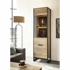 Vitrine Imitation Living Cocody Montana Red Gri 13 Vitrine Imitation Living Cocody Montana Red Gri -Armoires Soldes 1000261310 210426 09125400005 MOOD DETAILS P000000001000261310 mood