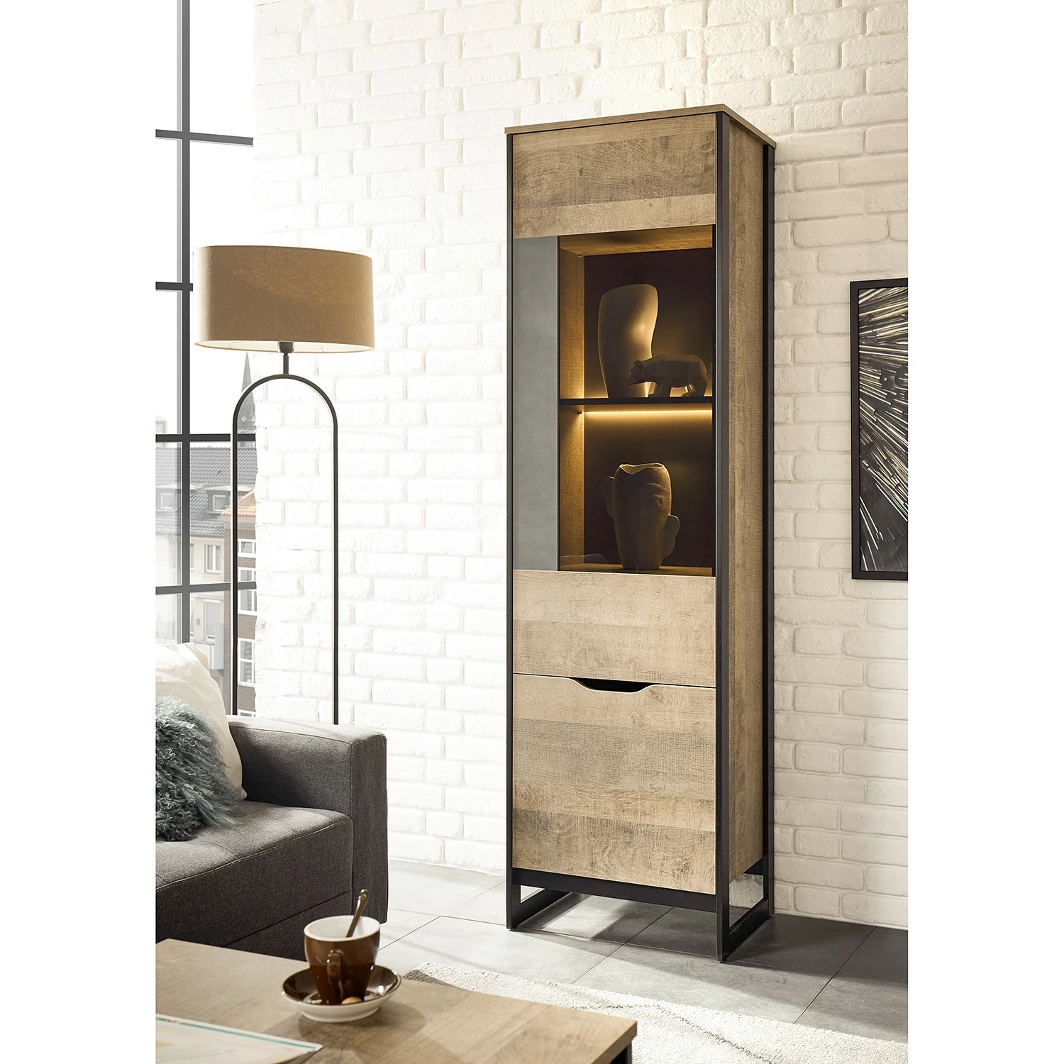 Vitrine Imitation Living Cocody Montana Red Gri 7 Vitrine Imitation Living Cocody Montana Red Gri – Image 5