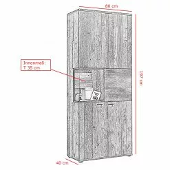 Vitrine Artisan Living Imitation Red -Armoires Soldes 1000263443 210430 11515400224 SKETCH DETAILS P000000001000263443 sketch