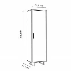 Armoire Chêne Artisan Living Imitation Hondo Red -Armoires Soldes 1000264582 210505 14341000122 SKETCH DETAILS P000000001000264582 sketch