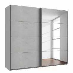 Wimex Ernie Armoire Béton 225 Cm Largeur Imitation Blanc