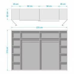 Wimex Kopenhagen Armoire -Armoires Soldes 1000265177 210806 16490300055 SKETCH DETAILS P000000001000265177 sketch