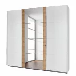 Bern Wimex Armoire Imitation Chêne 210 Cm Hauteur Largeur 225 Cm Artisan Blanc