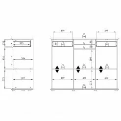 Maja Möbel Armoire Ii Villo Imitation Blanc -Armoires Soldes 1000269011 210610 16245500131 SKETCH DETAILS P000000001000269011 sketch