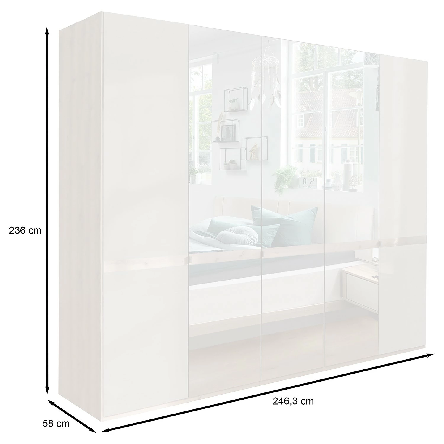 Wiemann Armoire Barcelona Iii 3 Largeur 250 Cm 236 Cm Hauteur 8 Wiemann Armoire Barcelona Iii 3 Largeur 250 Cm 236 Cm Hauteur – Image 6