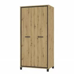 ChĂȘne Armoire Egan Ii Artisan Imitation Living Red Noir