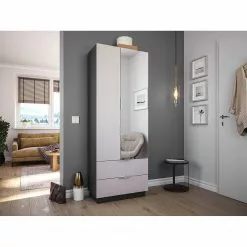 Posseik Armoire Largeur 70 Cm Anthracite Crème -Armoires Soldes 1000272594 210614 06042700310 MOOD DETAILS P000000001000272594 mood