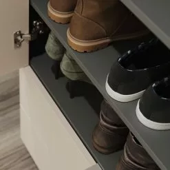 Posseik Armoire Largeur 70 Cm Anthracite Crème -Armoires Soldes 1000272594 210614 06042700314 DETAILS P000000001000272594