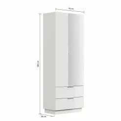 Posseik Armoire Largeur 70 Cm Anthracite Crème -Armoires Soldes 1000272594 210614 06042700316 SKETCH DETAILS P000000001000272594 sketch