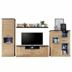 Ridgevalley Chêne Armoire Nanda I Imitation Noir -Armoires Soldes 1000273440 210610 07544700021 DETAILS P000000001000273440