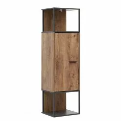 Meevoo Vitrine Murale Chêne Graphite Imitation Living Rustique Red -Armoires Soldes 1000273885 210614 14470000017 DETAILS P000000001000273885