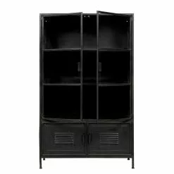 Vitrine Living Ravno Vintage Métal Noir Red 12 Vitrine Living Ravno Vintage Métal Noir Red -Armoires Soldes 1000275626 220209 12152100040 DETAILS P000000001000275626