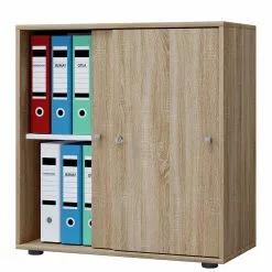 VCM Armoire de bureau Lona L - Imitation chêne de Sonoma