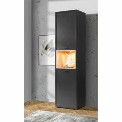 Loftscape Armoire Mazzo - Noir / Imitation chêne artisan -Armoires Soldes 1000285803 210819 12212500065 MOOD DETAILS P000000001000285803 mood