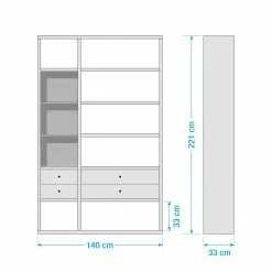 Fredrik Emporio Iv Brillant Blanc -Armoires Soldes 1000289363 211012 154208000537 SKETCH DETAILS P000000001000289363 sketch