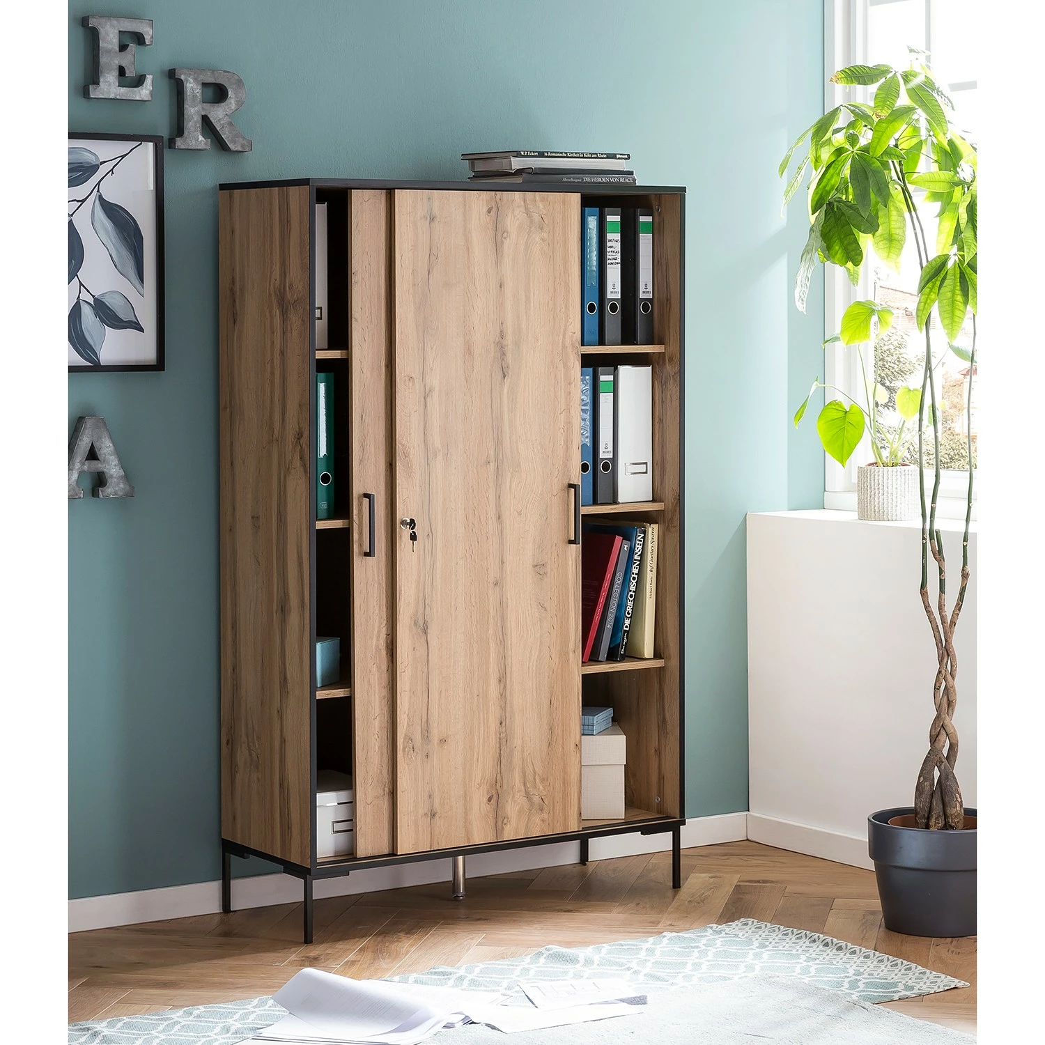 Cumminu Armoire Furnitive Iii Imitation Chêne 4 Cumminu Armoire Furnitive Iii Imitation Chêne – Image 2