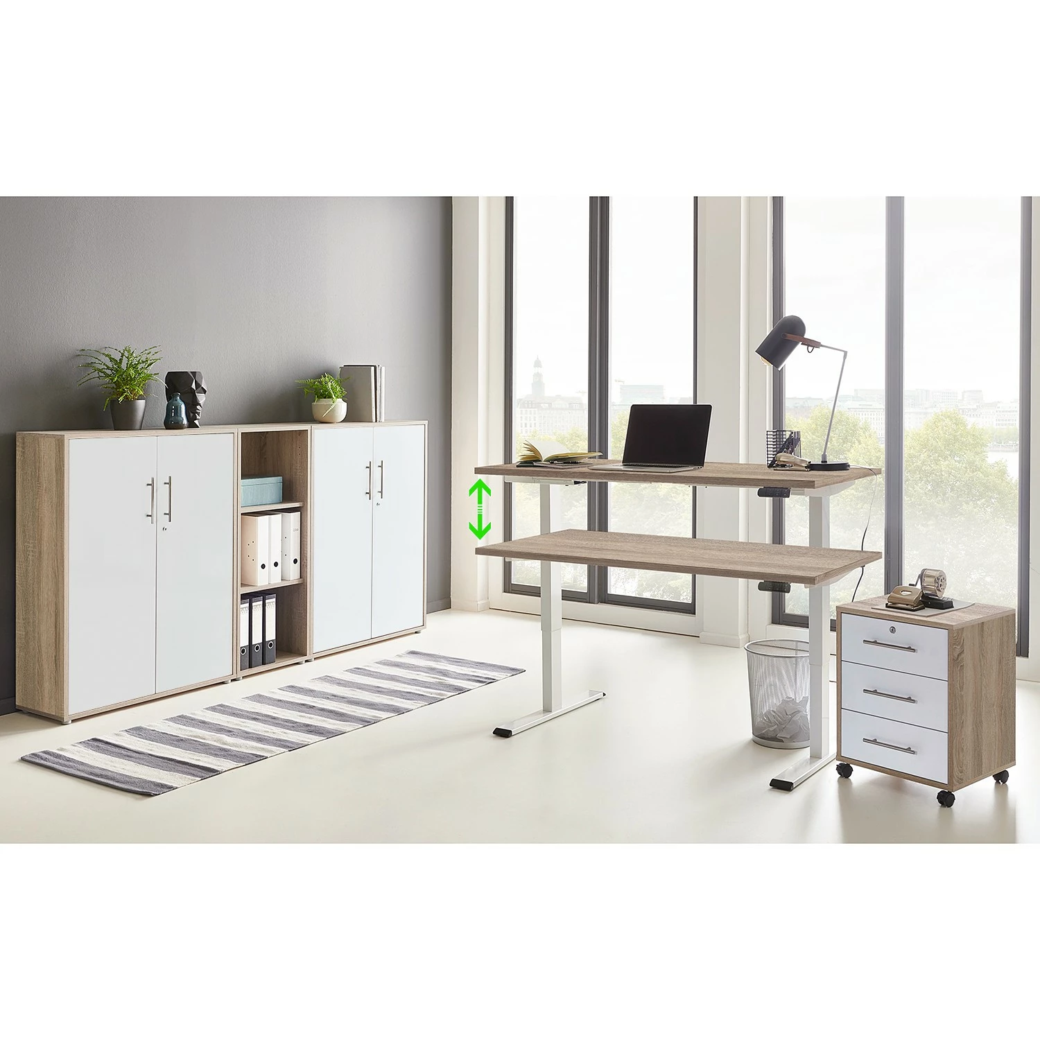 Avin Furnitive Murale Ii (3 Éléments) Imitation Armoire Blanc 4 Avin Furnitive Murale Ii (3 Éléments) Imitation Armoire Blanc – Image 2