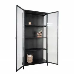 Vitrine Living Bagh Métal Red Noir -Armoires Soldes 1000299447 211012 134745000109 DETAILS P000000001000299447