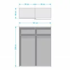 Armoire Graphite 2 236 Cm 181 Cm Largeur Hauteur -Armoires Soldes 1000303459 211201 112526001112 SKETCH DETAILS P000000001000303459 sketch