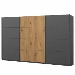 Armoire Imitation Chêne Graphite 3 236 Cm Largeur Hauteur 360 Cm Artisan Pure