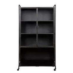 Vitrine Living Vintage Leska Métal Noir Red 14 Vitrine Living Vintage Leska Métal Noir Red -Armoires Soldes 1000304148 211029 123411000056 DETAILS P000000001000304148