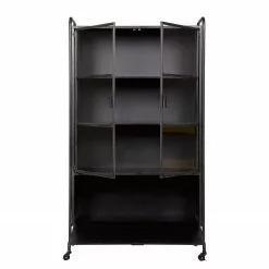 Vitrine Living Vintage Leska Métal Noir Red 15 Vitrine Living Vintage Leska Métal Noir Red -Armoires Soldes 1000304148 211029 123411000067 DETAILS P000000001000304148