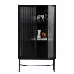 Vitrine Métal Living Lakota Red Noir -Armoires Soldes 1000304177 211029 12341600231 DETAILS P000000001000304177