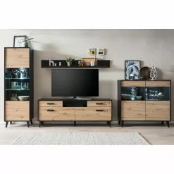 Norrwood Vitrine Imitation Chêne 199 Cm Artisan Argenteuil 15 Norrwood Vitrine Imitation Chêne 199 Cm Artisan Argenteuil -Armoires Soldes 1000304822 211118 07224600037 MOOD DETAILS P000000001000304822 mood