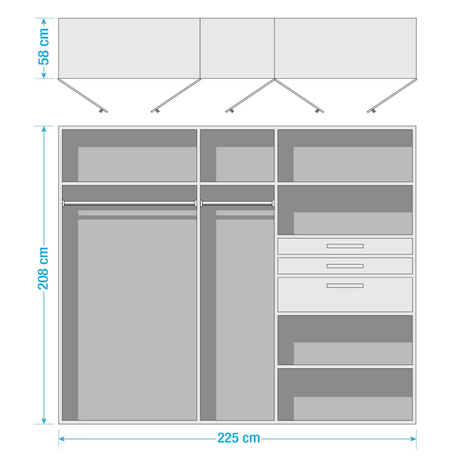 Wimex Armoire Harburg Chêne 225 Cm Imitation Artisan 4 Wimex Armoire Harburg Chêne 225 Cm Imitation Artisan – Image 2