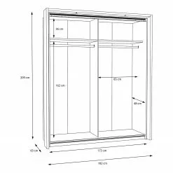 Konstanz I Armoire Loftscape -Armoires Soldes 1000311703 211126 150051000594 SKETCH DETAILS P000000001000311703 sketch