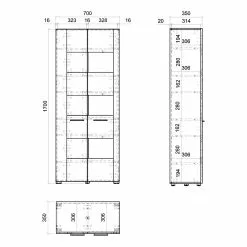 Vitrine Loftscape Mantador Blanc -Armoires Soldes 1000312626 211216 12071300617 SKETCH DETAILS P000000001000312626 sketch