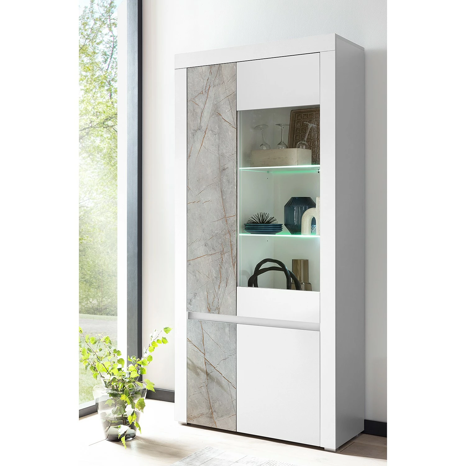 Vitrine Stonda Ii Loftscape Blanc 4 Vitrine Stonda Ii Loftscape Blanc – Image 2
