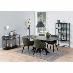 Coogee Vitrine Chêne Hauteur 150 Cm Imitation Living Brun Noir Red Noir -Armoires Soldes 1000315209 211214 11594300215 MOOD DETAILS P000000001000315209 mood