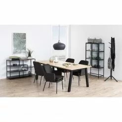 Coogee Vitrine Chêne Hauteur 150 Cm Imitation Living Brun Noir Red Noir -Armoires Soldes 1000315209 211214 11594300219 MOOD DETAILS P000000001000315209 mood