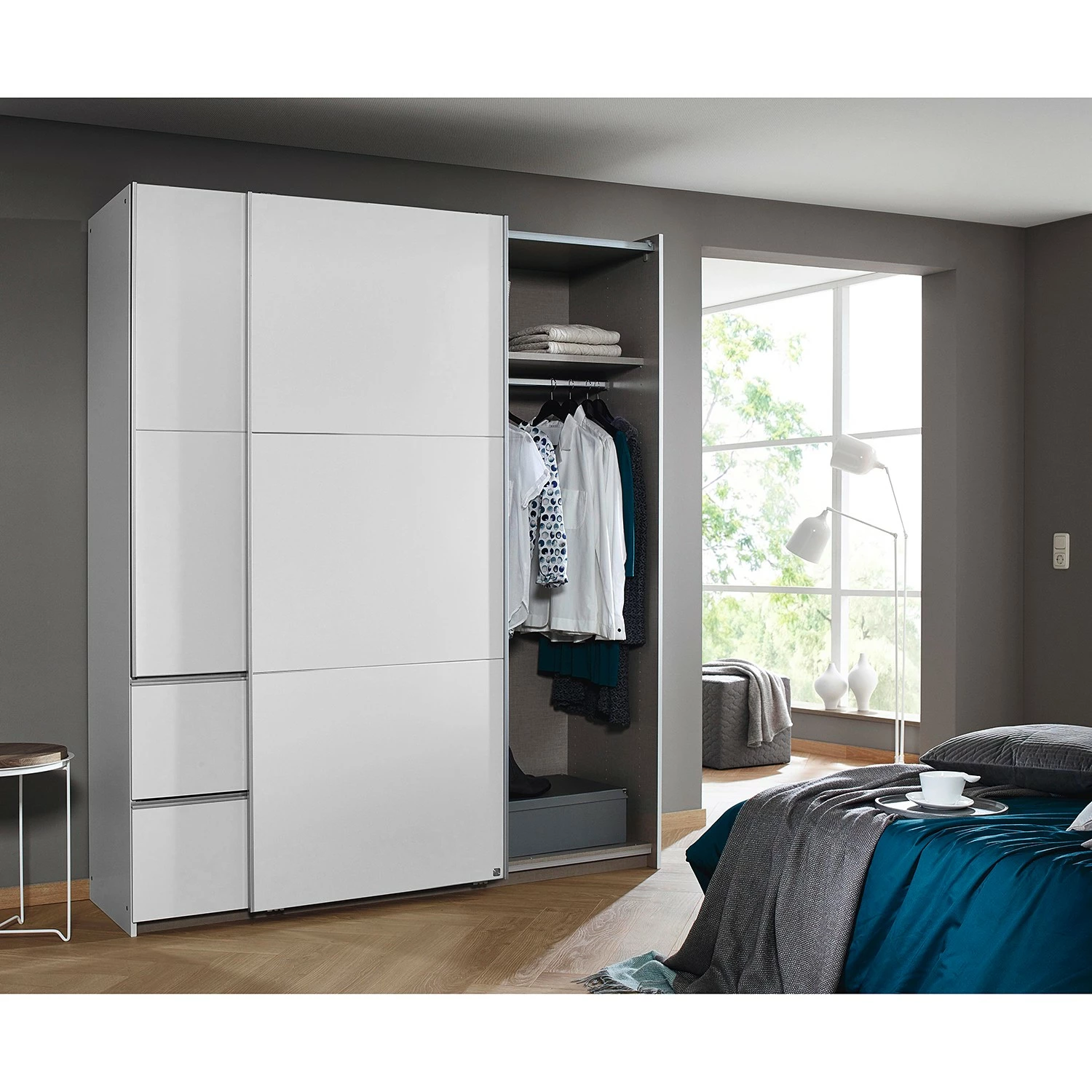 Armoire Sevilla I 175 Cm Alpin Blanc Rauch Blue 5 Armoire Sevilla I 175 Cm Alpin Blanc Rauch Blue – Image 3