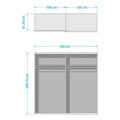 Loftscape Gladstone Armoire 200 Cm -Armoires Soldes 1000316911 220106 080245000518 SKETCH DETAILS P000000001000316911 sketch