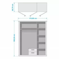 Ludwig Armoire 171 Cm Largeur Loftscape -Armoires Soldes 1000316916 220106 080257000532 SKETCH DETAILS P000000001000316916 sketch