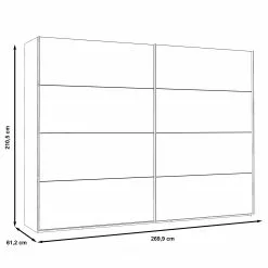 Rye Loftscape Armoire 270 Cm -Armoires Soldes 1000328760 220204 15324700500 SKETCH DETAILS P000000001000328760 sketch