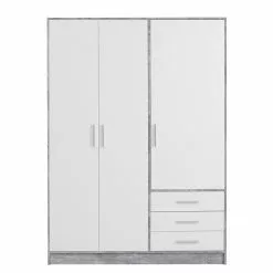 Armoire Béton 145 Cm Loftscape Mindelberg Imitation Blanc -Armoires Soldes 1000335813 220223 040 DETAILS P000000001000335813
