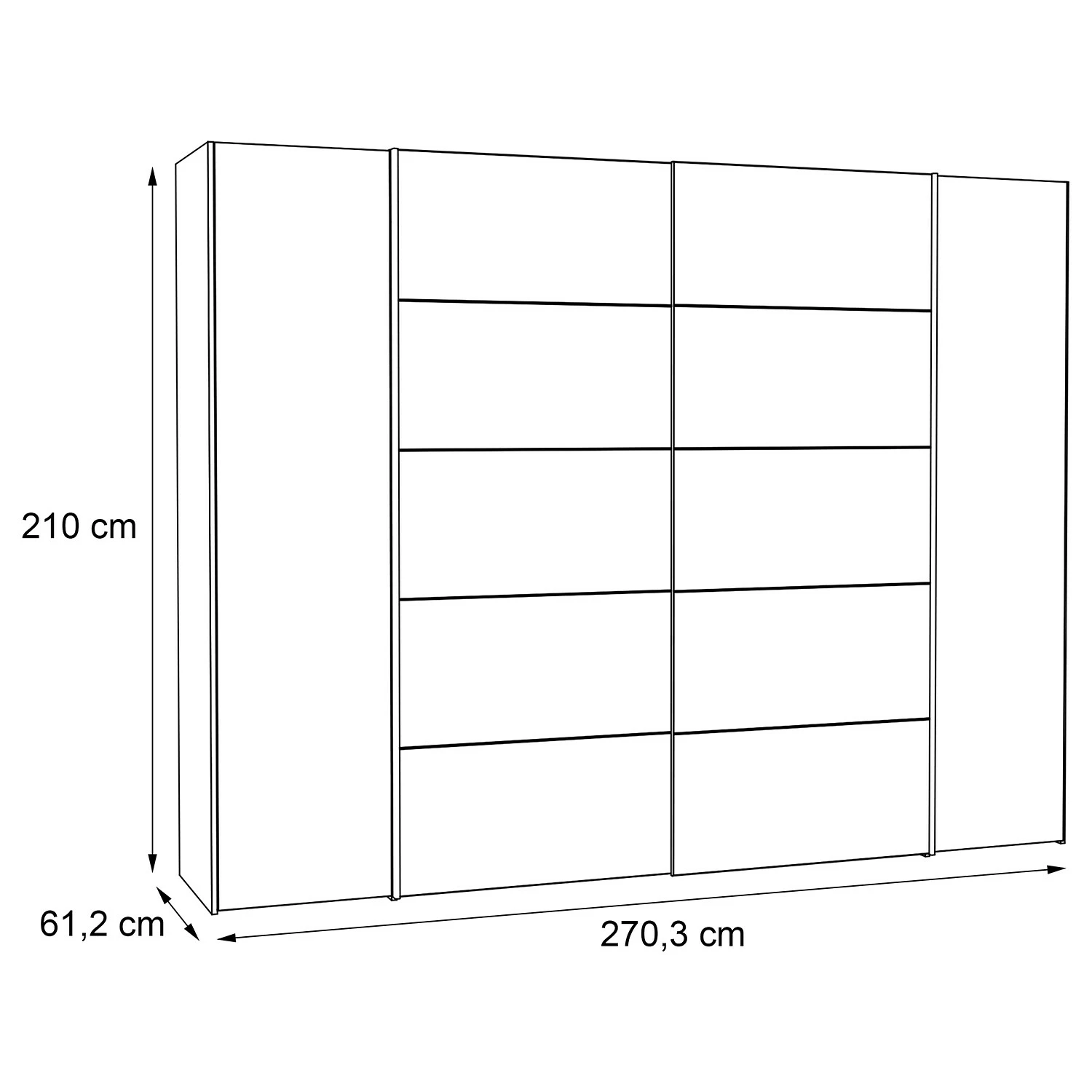 Armoire Loftscape Westcoast Blanc 8 Armoire Loftscape Westcoast Blanc – Image 6