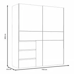Loftscape Tover Armoire Coulissante Blanc -Armoires Soldes 1000336321 220224 500 SKETCH DETAILS P000000001000336321 sketch