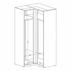 Armoire Optima Loftscape Blanc -Armoires Soldes 1000337683 220309 501 SKETCH DETAILS P000000001000337683 sketch
