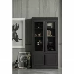 Pin Vitrine Living Massif Noir Shady Red -Armoires Soldes 1000342119 220401 021 MOOD DETAILS P000000001000342119 mood