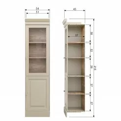 Ridgevalley Vitrine Pin -Armoires Soldes 1000342132 220401 500 SKETCH DETAILS P000000001000342132 sketch