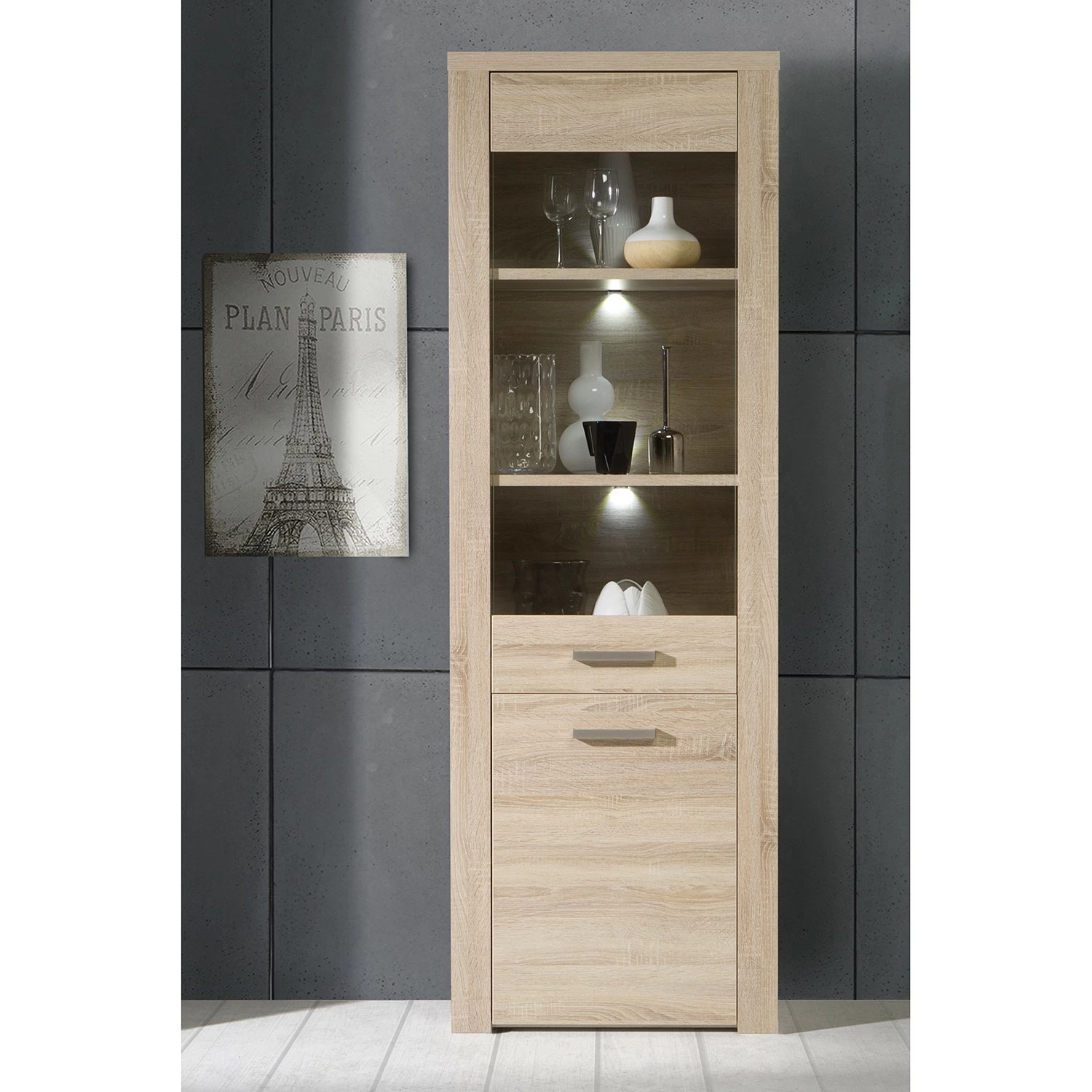 Vitrine Imitation Loftscape Parksville Sonoma 4 Vitrine Imitation Loftscape Parksville Sonoma – Image 2