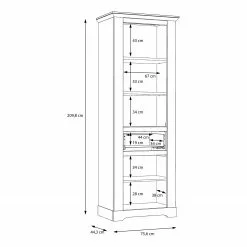 Ridgevalley Vitrine Imitation -Armoires Soldes 1000342494 220331 501 SKETCH DETAILS P000000001000342494 sketch
