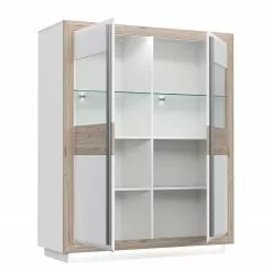 Nelson Wilander Vitrine Brillant Imitation Loftscape Blanc -Armoires Soldes 1000344668 220414 030 DETAILS P000000001000344668