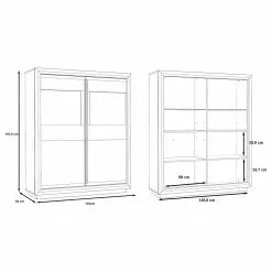 Nelson Wilander Vitrine Brillant Imitation Loftscape Blanc -Armoires Soldes 1000344668 220414 500 SKETCH DETAILS P000000001000344668 sketch