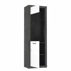 Vitrine Béton Imitation Loftscape Brillant Blanc -Armoires Soldes 1000344669 220414 045 DETAILS P000000001000344669